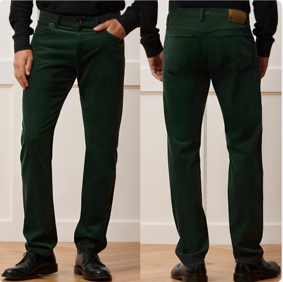 Todd SnyderSlim 5 Pocket Dark Green Corduory Pant 30x32